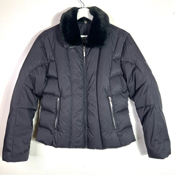 Fera Jackets & Blazers - Fera Down Snow Jacket Faux Fur Removable Collar Black Size 8